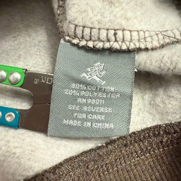 Play Cloths Our Gang 1977 Large P Crewneck Pullover Sweatshirt Brown Unisex XL - Picture 10 of 12